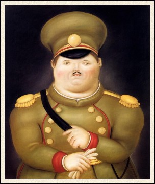 Fernando Botero Painting - El Capitán Fernando Botero